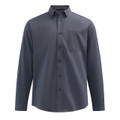 MONTROSE storm grey cotton blend long sleeve shirt for smart casual workwear