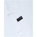 White unisex heavy cotton oversized tee in boxy relaxed fit - side view