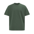 Army Green unisex heavy cotton oversized tee in boxy relaxed fit - flat studio shot