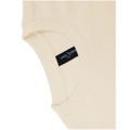 Natural unisex heavy cotton oversized tee in boxy relaxed fit - side view