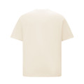 Natural unisex heavy cotton oversized tee in boxy relaxed fit - back view