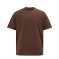 Walnut unisex heavy cotton oversized tee in boxy relaxed fit - flat studio shot