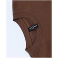 Walnut unisex heavy cotton oversized tee in boxy relaxed fit - side view