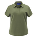 Olive green PALAMOS women's graphene polo shirt with UPF 50+ sun protection