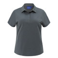 PALAMOS storm grey women's high performance graphene polo shirt with UPF 50+ protection