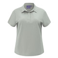 Silver Grey womens high performance graphene polo with UPF 50+ - flat studio shot