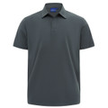 PALAMOS storm grey men's graphene polo shirt with UPF 50+ sun protection