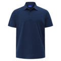 Navy mens high performance graphene polo with UPF 50+ - flat studio shot