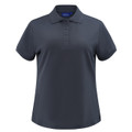 Storm grey PESCARA women's classic cotton poly pique short sleeve polo shirt