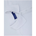 White womens classic cotton poly pique short sleeve polo - side view