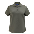 Smoke Sage womens classic cotton poly pique short sleeve polo - flat studio shot