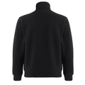 FALCON Youth Half-Zip Fleecy Sweaters - Black back view, plain rear panel