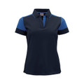 PRIME | Womens Bicolour Organic Cotton Blend Polo
