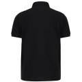 BAHAMA men's black cotton pique polo - back view