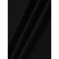 BAHAMA women's black cotton pique polo - pique fabric texture detail