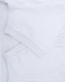 BAHAMA men's white cotton pique polo - sleeve and cuff detail