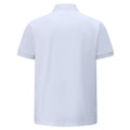 BAHAMA men's white cotton pique polo - back view