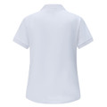 BAHAMA women's white cotton pique polo - back view