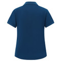 BAHAMA women's ocean blue cotton pique polo - back view