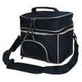 PENGUIN Picnic Cooler Bag Navy Silver WS-B6002 Blank Clothing