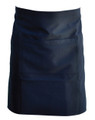 Navy waist apron with front pocket and wide waistband