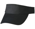 wholesale plain cotton sun visor | Black wholesale plain cotton sun visor | Black