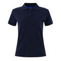 UPTON women's slim fit short sleeve cotton stretch pique polo shirt. This soft-feel, durable polo is shaped for the body and ideal for corporate uniform or casual wear.