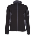 WARWICK Womens Contrast Soft-Shell Jacket Black Grey 1 WS-JK32 Blank Clothing WARWICK Womens Contrast Soft-Shell Jacket Black Grey 1 WS-JK32 Blank Clothing