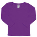 Buy plain children's tshirts long sleeves organic Fuchsia