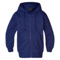 Royal WHIPPER Heavy Duty Zipper Hoodie, a premium heavyweight full-zip hooded sweatshirt with a warm fleece interior and reinforced stitching, suitable for workwear or casual use.