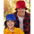 Skip Soft Bucket Hat for adults, a comfortable headwear featuring a wide brim and an adjustable toggle chin strap, ideal for sun protection and fishing.