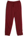 Maroon MADDOX Kids Warm Up Pants featuring water-repellent outer fabric, a comfortable jersey lining, and side leg zips for easy removal over sports shoes and football boots.