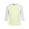 Ladies Baseball Raglan Tshirt |  Lime+Surf
