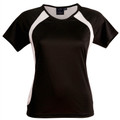 COURAGE | ladies cooldry tshirt | black/white