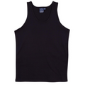 CHUCK Mens 100% Cotton Tank Top Singlet Navy WS-TS18 Blank Clothing