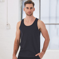 CHUCK Mens 100% Cotton Tank Top Singlet Navy WS-TS18 Blank Clothing