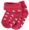 HAPPY | baby socks | Red Star with Cuff