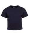 Navy Avery Baby Infant 100% Cotton T-Shirt, a soft, comfortable short-sleeve tee ideal for newborns and screen printing.