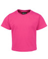 Hot Pink Avery Baby Infant 100% Cotton T-Shirt, a soft, comfortable short-sleeve tee ideal for newborns and screen printing.
