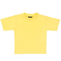 Yellow Avery Baby Infant 100% Cotton T-Shirt, a soft, comfortable short-sleeve tee ideal for newborns and screen printing.