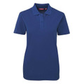 Royal Plain MATHILDA women's short-sleeve polo shirt in durable poly-cotton pique knit, featuring easy-care and comfortable fabric, ideal for uniforms and custom embroidery.