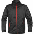 stormtech | lightweight outer shell jacket | black+red