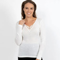 women long sleeves merino thermal base layer online - Ivory women long sleeves merino thermal base layer online - Ivory