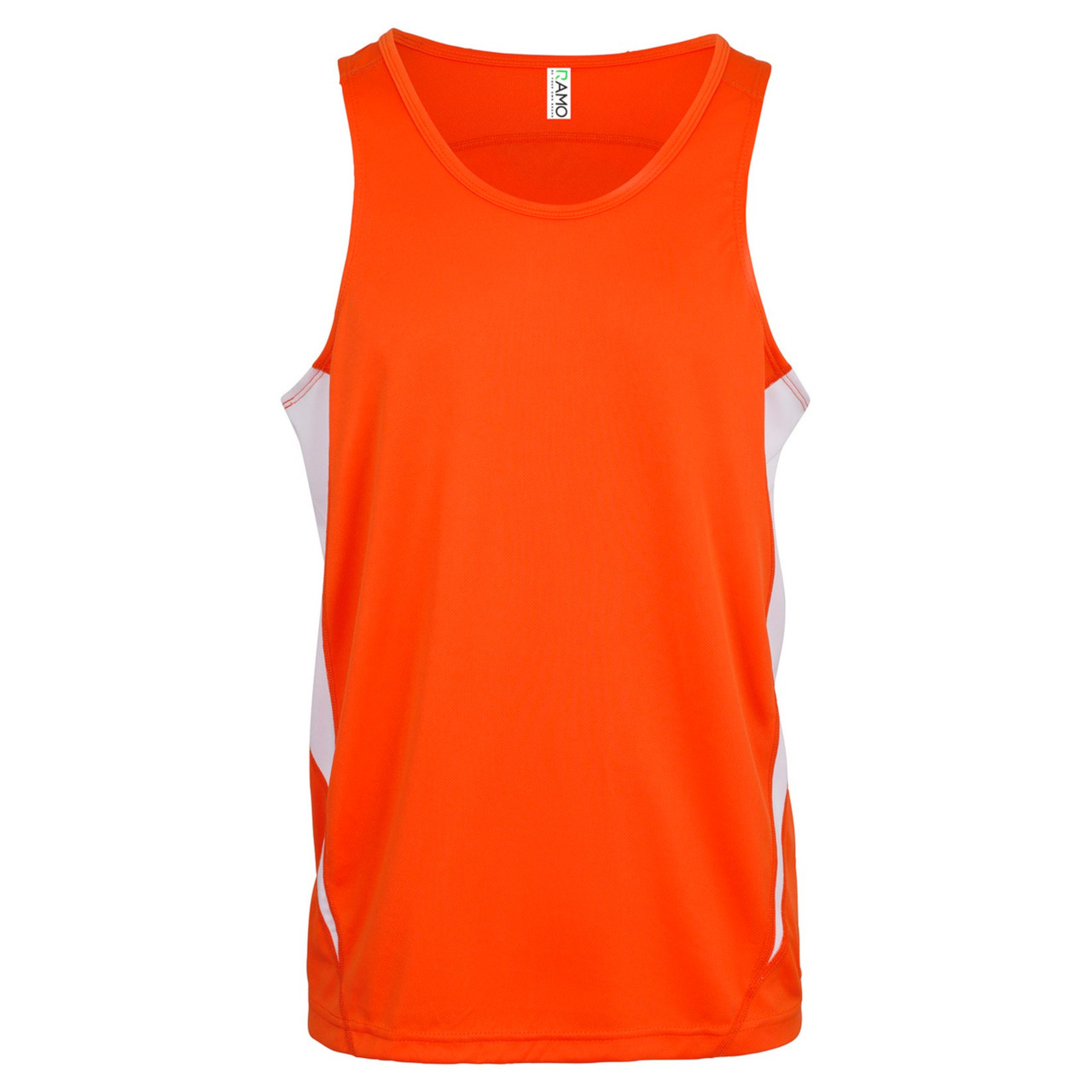 Blank Mens Quick Dry Contrast Singlet | Bulk Discount Sports Active ...