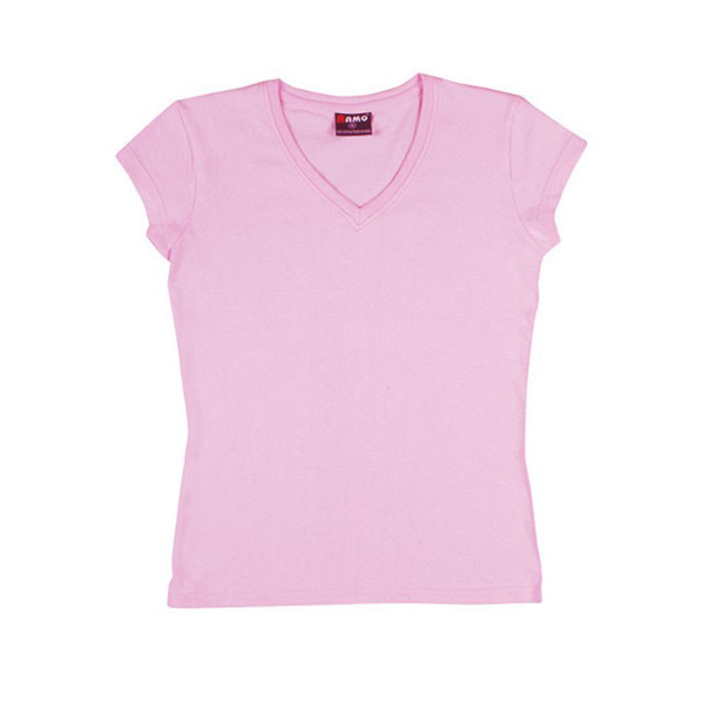 Plain Women V-Neck T-Shirts Slim Fit 