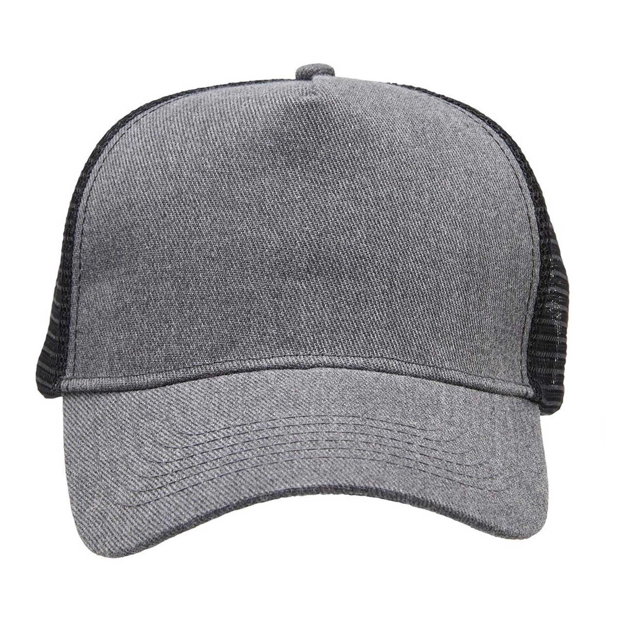 Buy Wholesale Heathered Mesh Trucker Cap | Blank Headwear Online