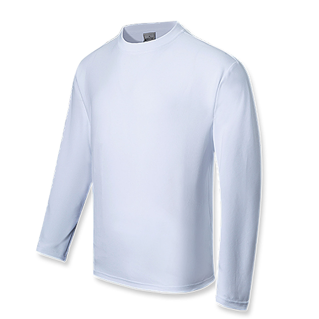 Adults Unisex Plain Polyester Long Sleeve Active TShirts | Wholesale ...