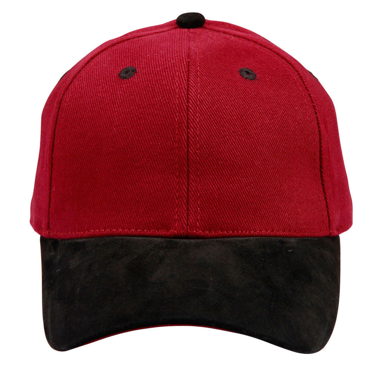 maroon suede cap