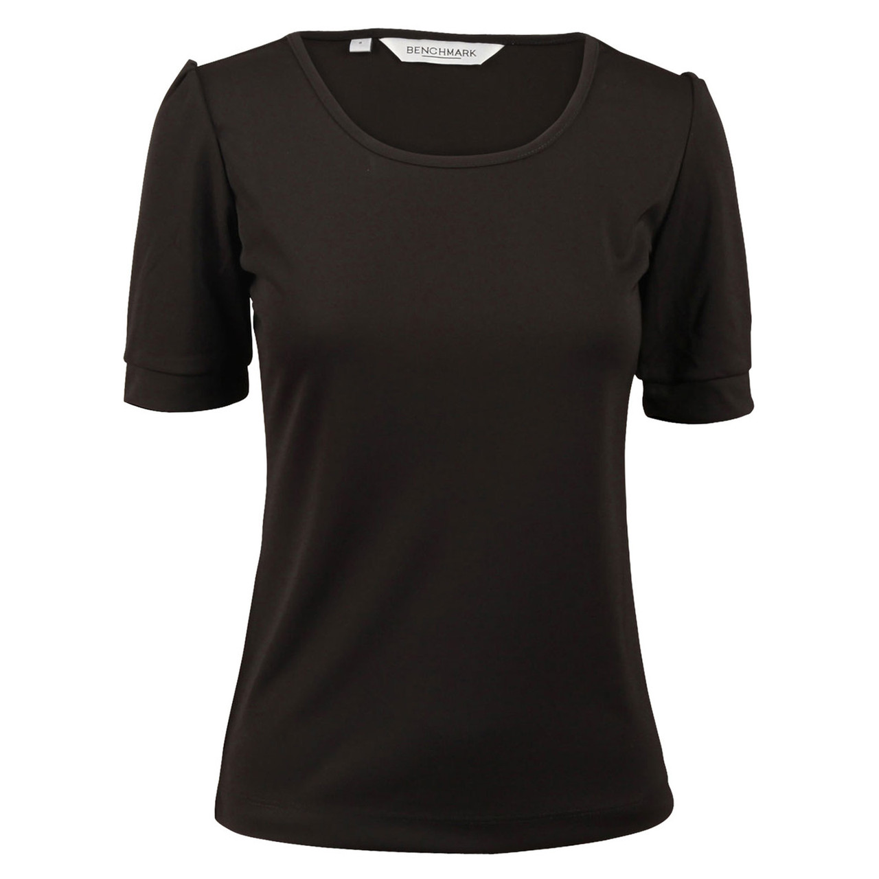 ToBeInStyle Women's Slim Fit Scoop Neck Longline Tee - Classic Short Sleeve Shirt In Pastel Yellow