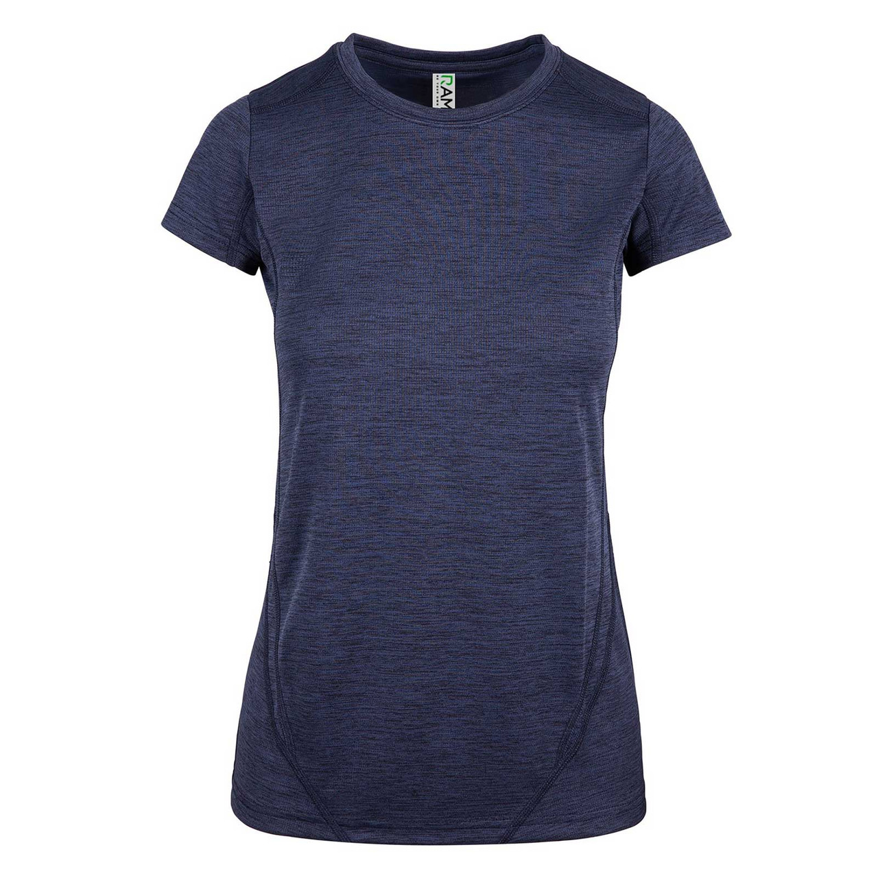 Shop Ladies Sporty Marl Poly Tshirt | Stitching Detail | Bulk Discount ...